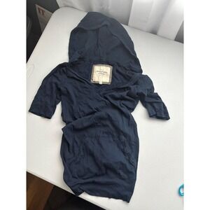Abercrombie Fitch Navy Blue Hooded Pullover Shirt Women's Size Small Vintage